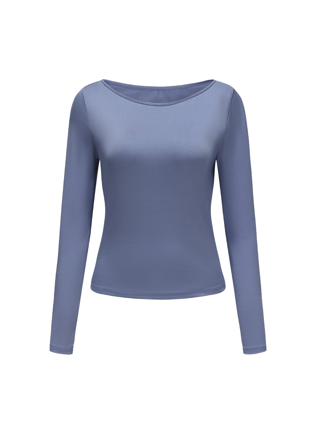 Boat Neck Long Sleeve Top