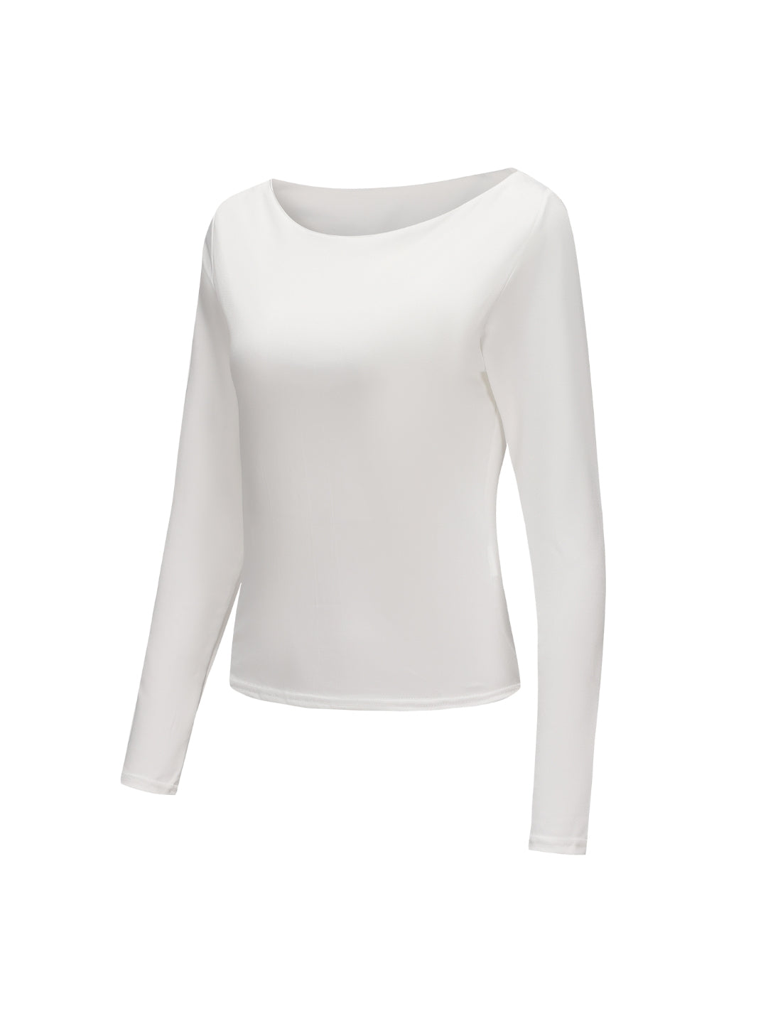 Boat Neck Long Sleeve Top