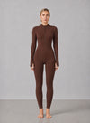 Figurformender Rippenstrick-Jumpsuit