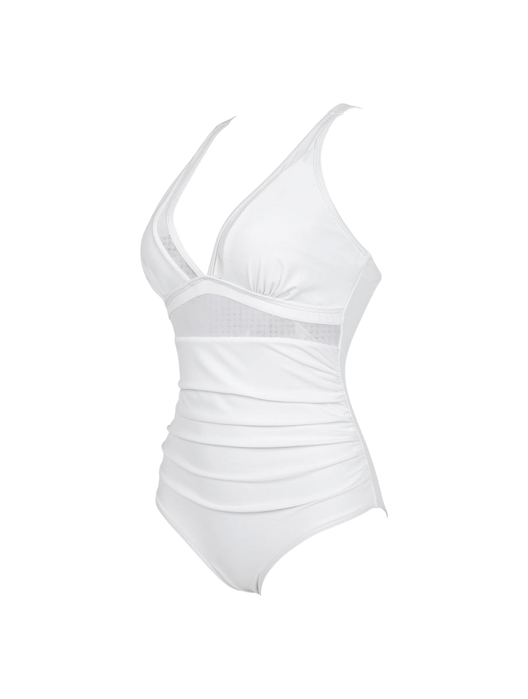 The Sculpting V-Neck Mesh Suit - HeyShape