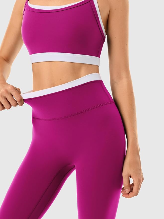 High Waisted Seamless Leggings & Double Layer Sports Bra - HeyShape