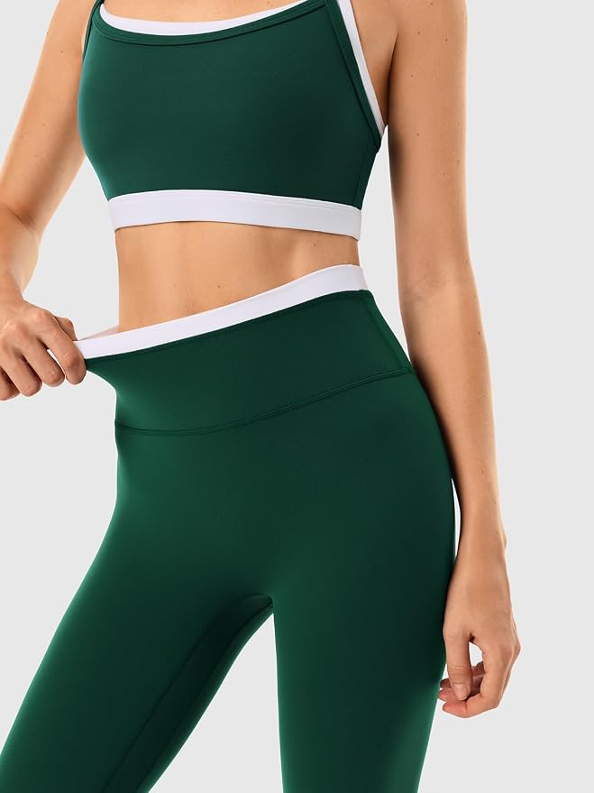 High Waisted Seamless Leggings & Double Layer Sports Bra - HeyShape