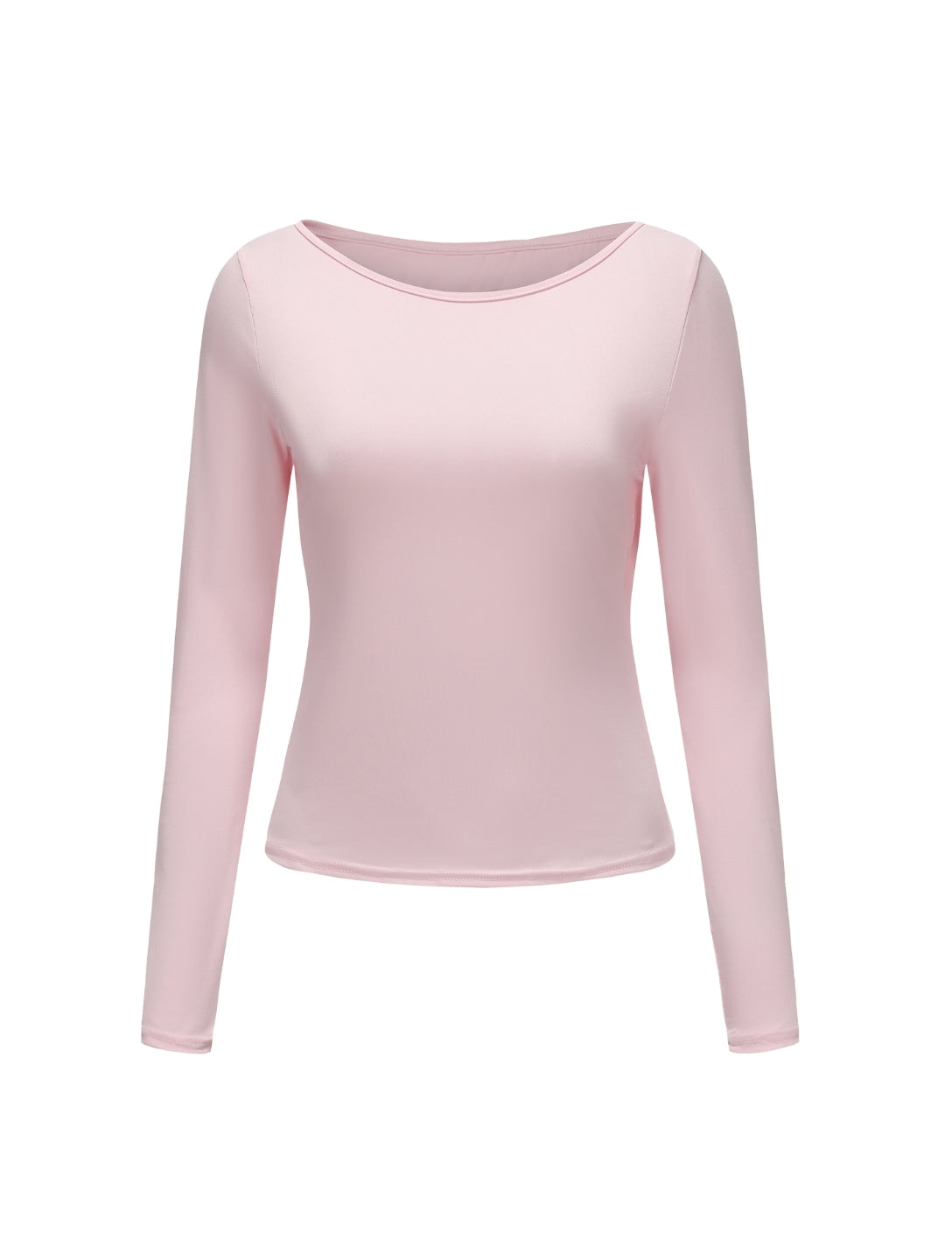 Boat Neck Long Sleeve Top