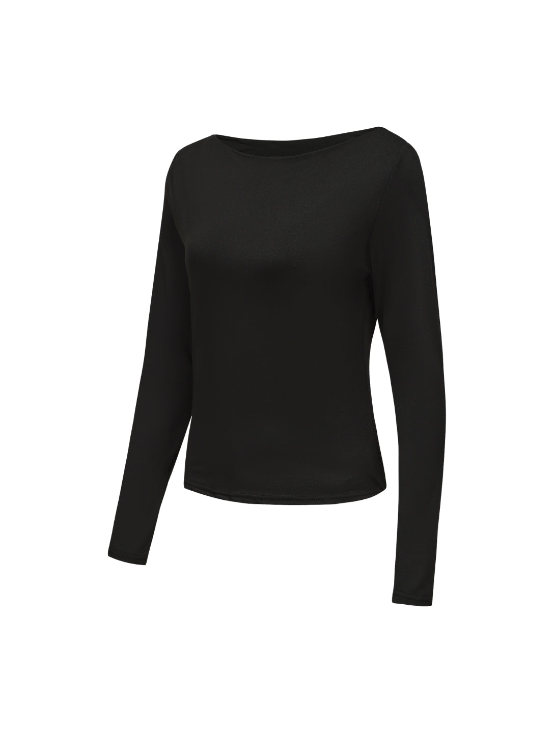 Boat Neck Long Sleeve Top