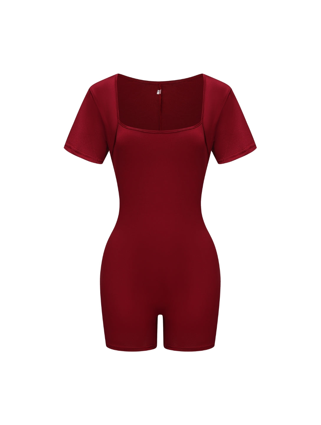 Square Neck Short Sleeve Jumpsuit