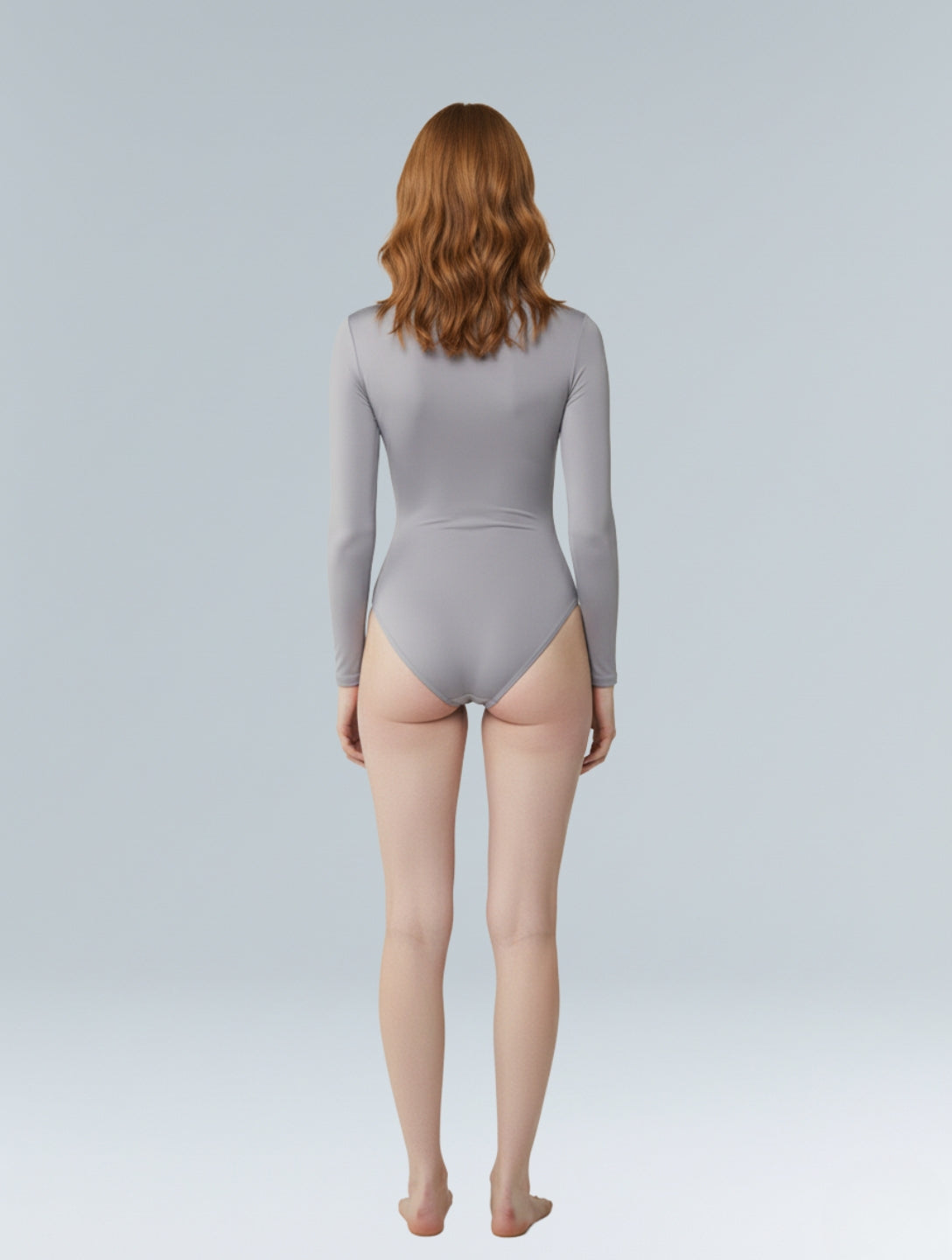 Long Sleeve Turtle Neck Bodysuit - HeyShape