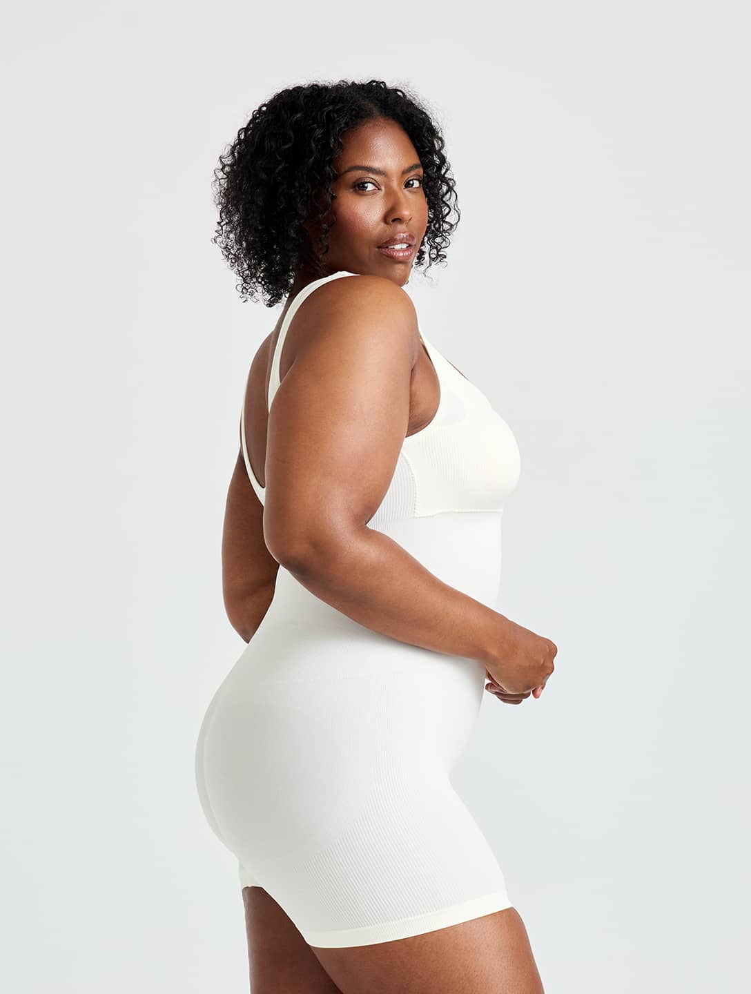 Square Neck Shapewear Jumpsuit - HeyShape